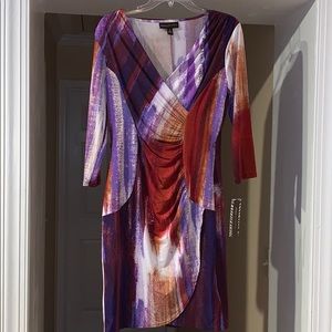 Ladies Dana Buchman dress..multi swirl..S..nwt